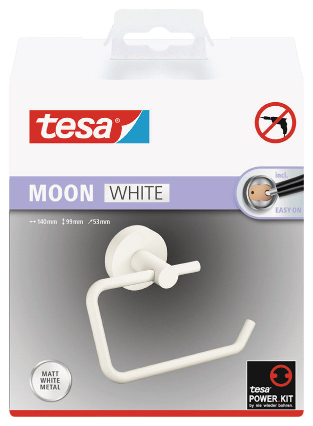 tesa® Moon Toilettenpapierhalter in 6 Varianten inkl. Klebelösung