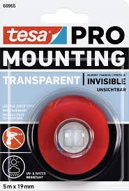 tesa Mounting PRO Transparent, 1,5m:19mm
